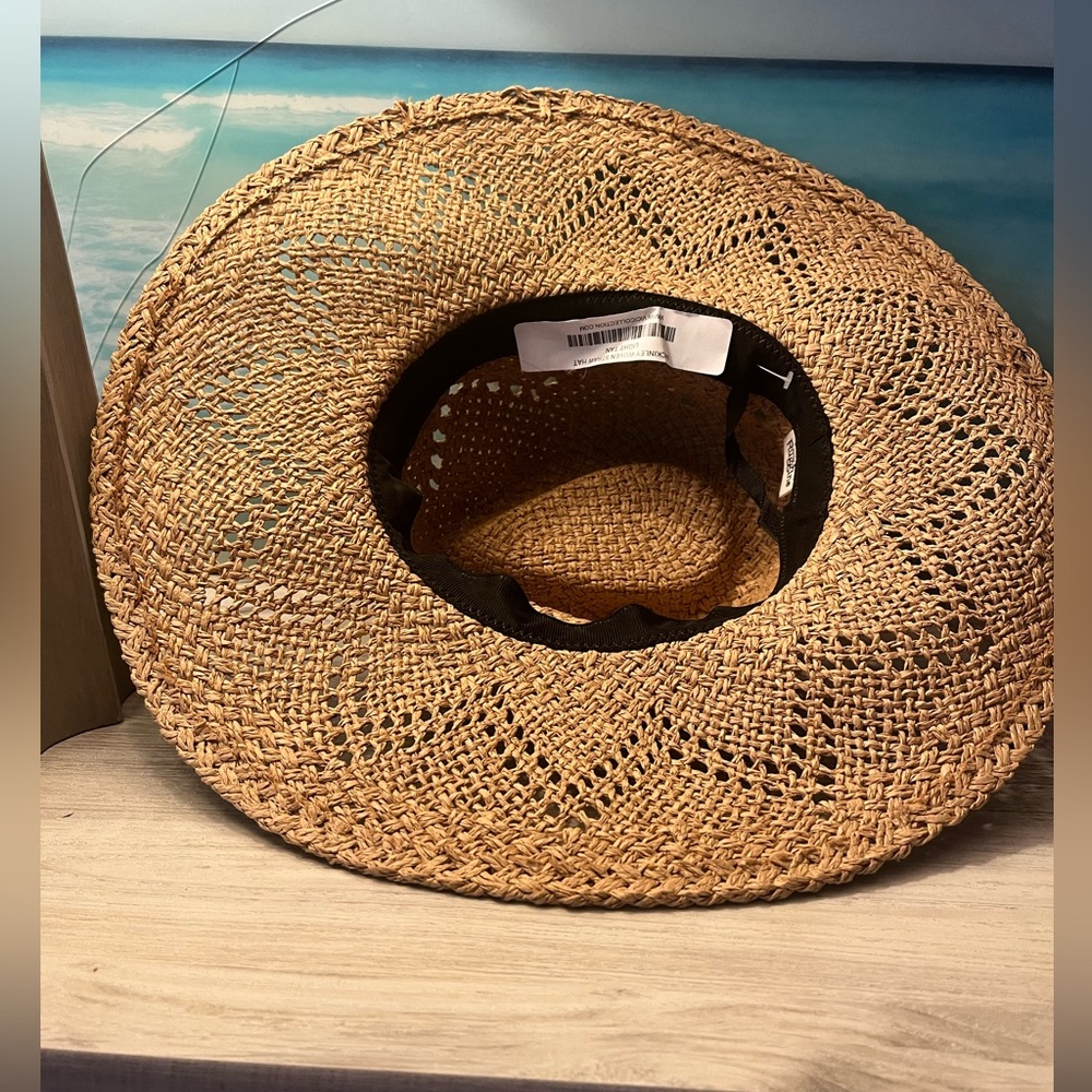 NWT Vici McKinley Woven Straw Hat - Light Tan - Picture 4 of 4